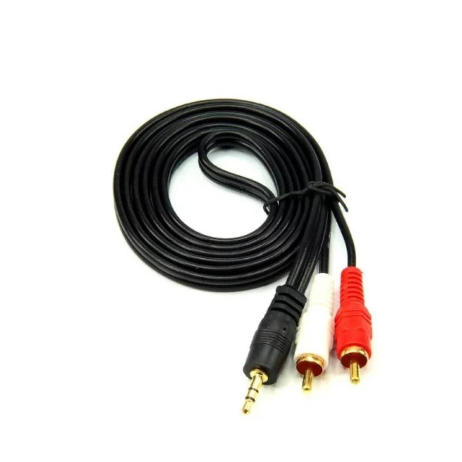 KABEL AUDIO 3.5 MALE TO RCA-2 MALE BEST 1.5 M 1